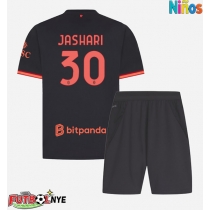 Camiseta AC Milan Ardon Jashari #30 Tercera Equipación para niños 2026-27 manga corta (+ pantalones cortos)